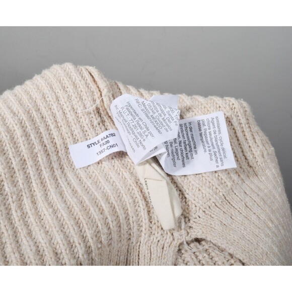 Madewell AA782 Oatmeal Cotton Knit Boxy Thompson Pocket Pullover Sweater Sz S - Picture 5 of 5